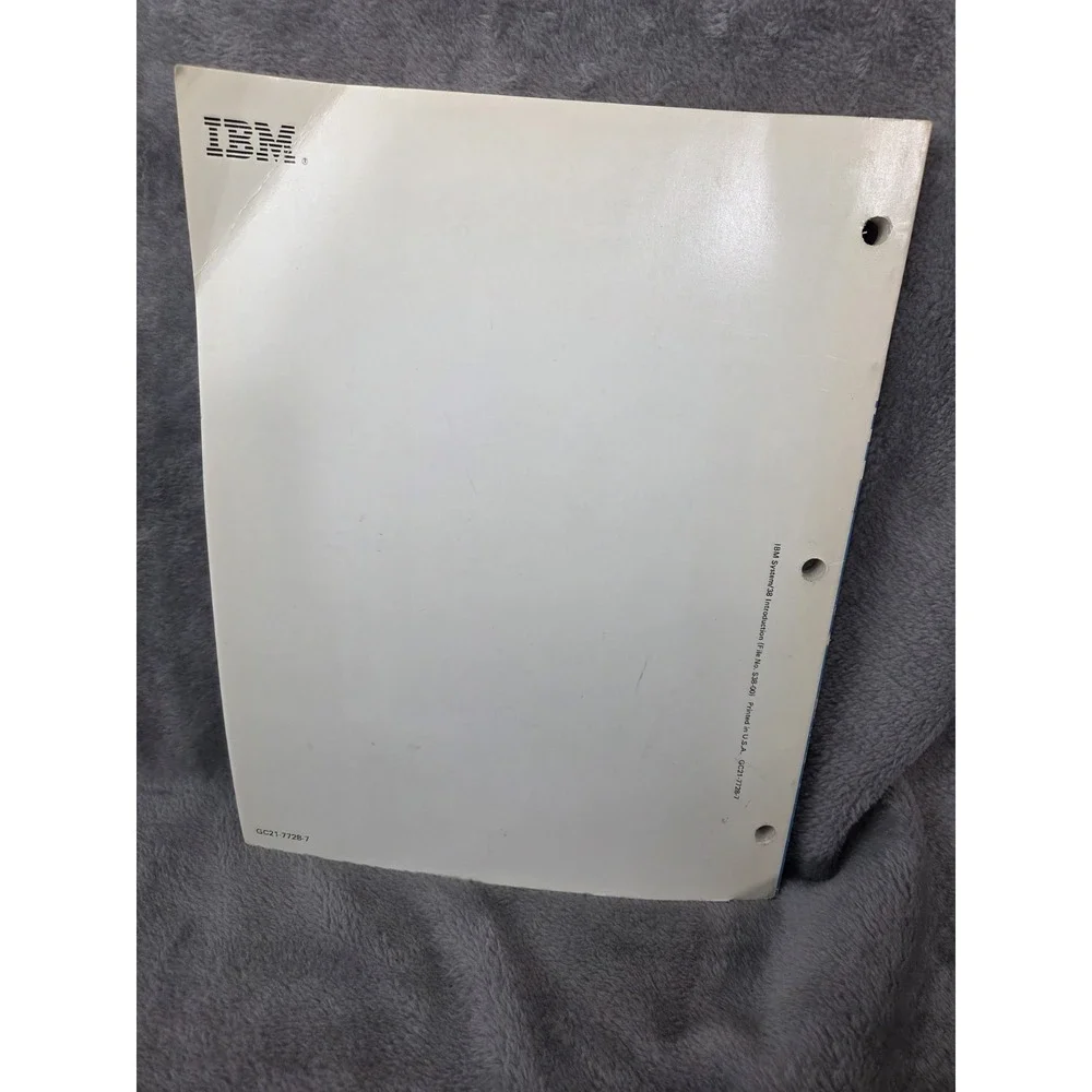 IBM Sytem/38 Introduction - Manual Eighth Edition 1984